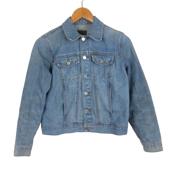 Calvin Klein Jeans Men's Vtg Trucker Denim Jacket Medium Cotton Medium Wash - Picture 2 of 10